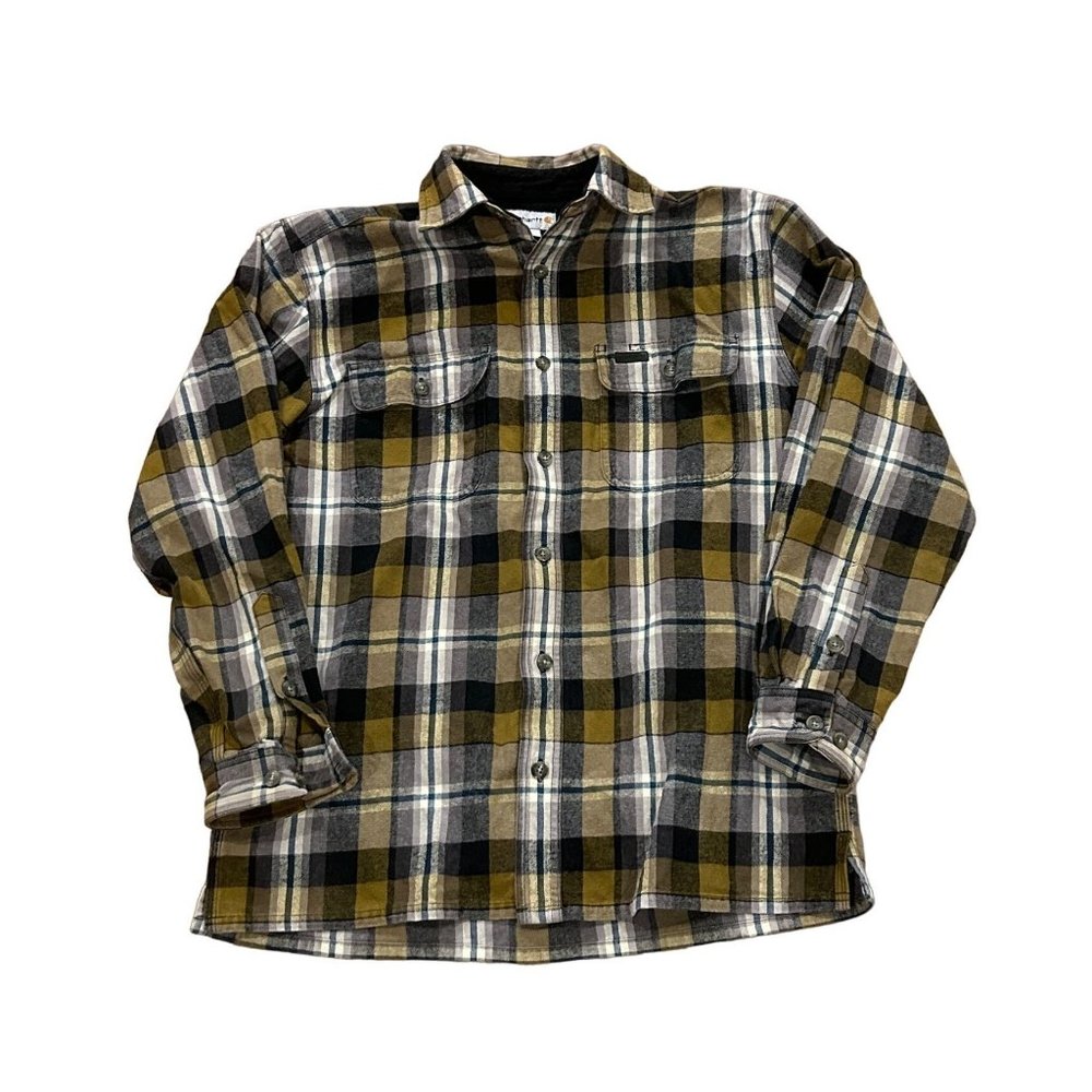 Carhartt 100094 Cold Weather Flannel Plaid Shirt Men's Size Medium